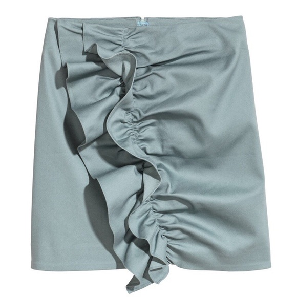 H&M LIGHT TURQUOISE FLOUNCED SKIRT
SIZE US 12 - Picture 3 of 5